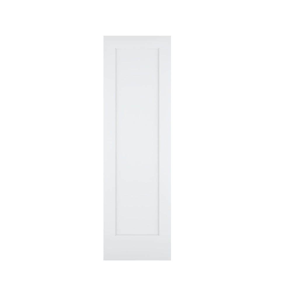 24"x80" 1-Panel Shaker Style White Primed Hollow Core Interior Door Slab M1824