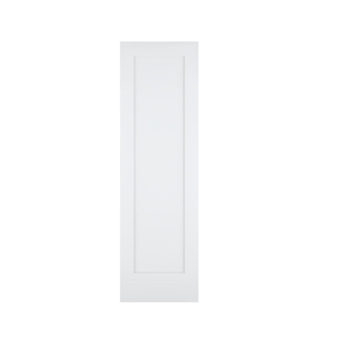 24"x80" 1-Panel Shaker Style White Primed Hollow Core Interior Door Slab M1824