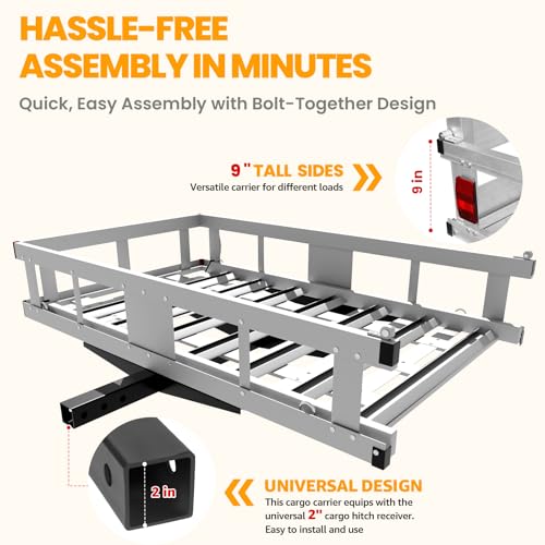 Folding Ramp Hitch Cargo Carrier V71460