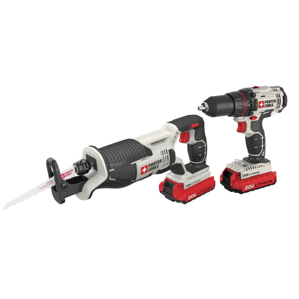 20V MAX Cordless Drill Combo Kit with Reciprocating Saw H3480