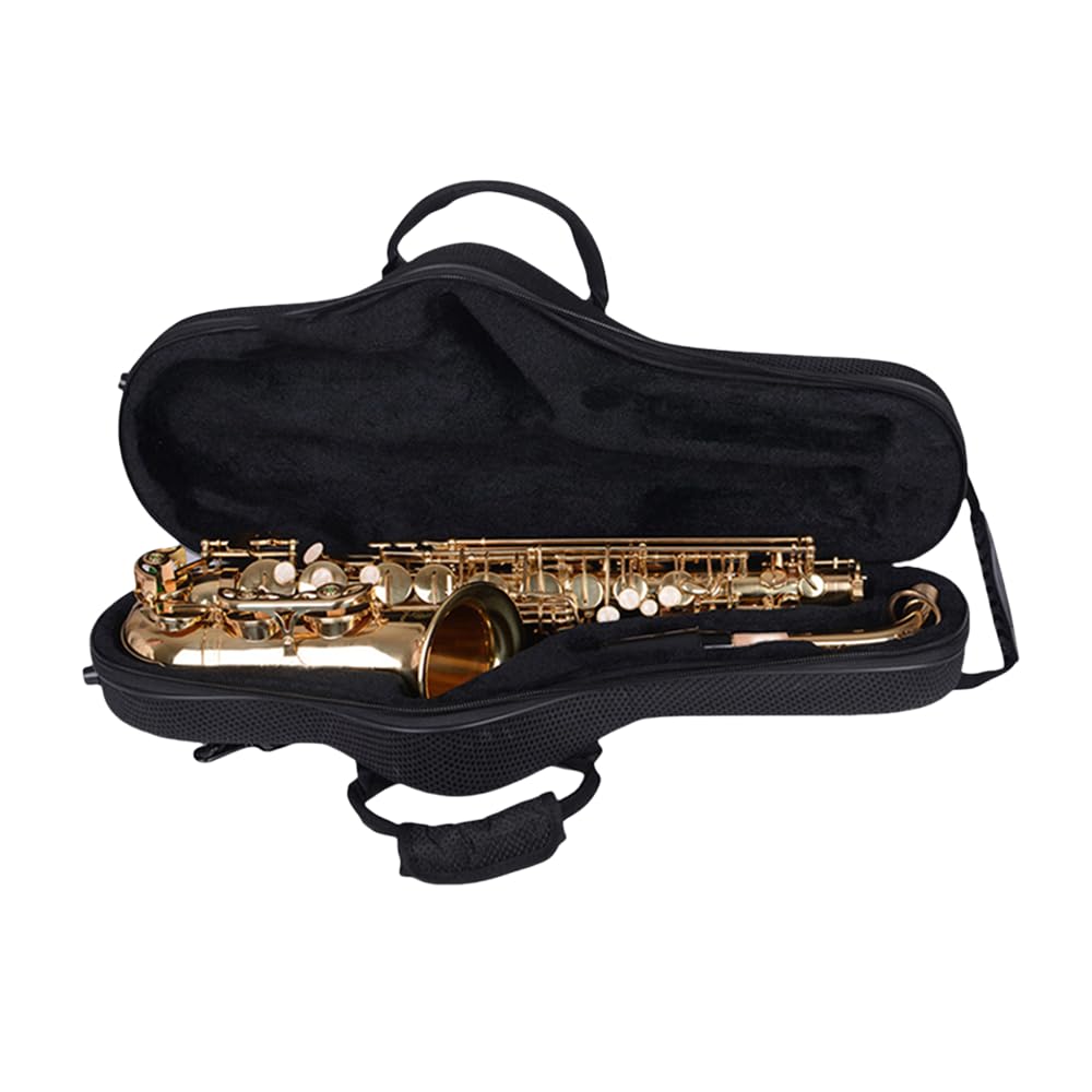 Alto Saxophone Case, Nylon with Backpack Straps, Lightweight Gig Bag S947