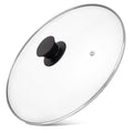 12 Inch Tempered Glass Pan Lid with Silicone Handle Y7732