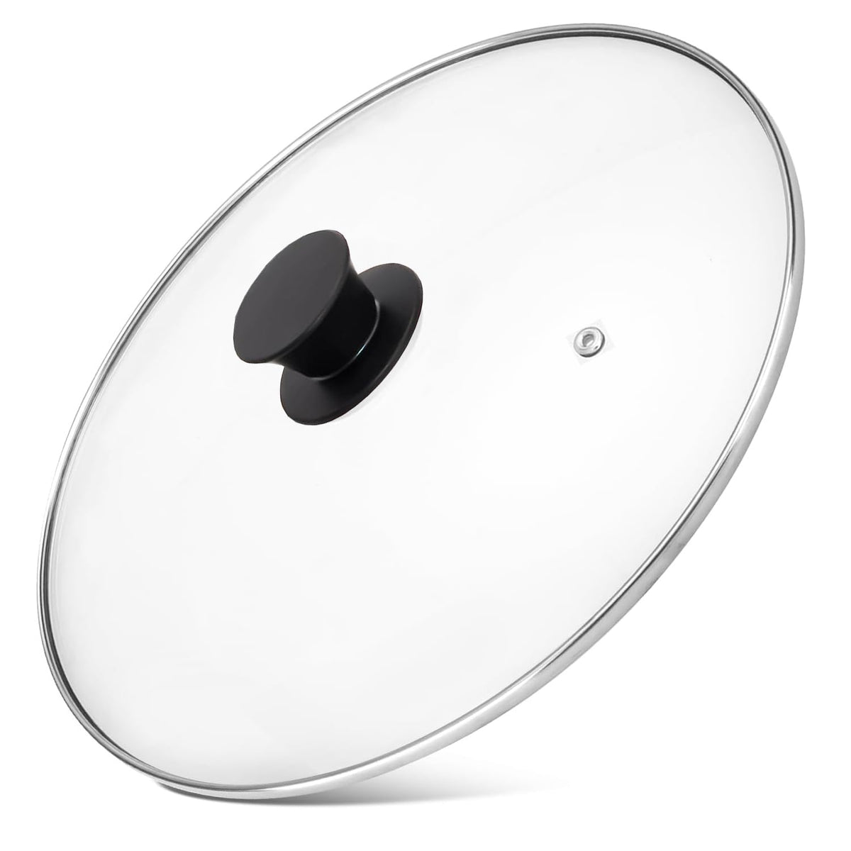 12 Inch Tempered Glass Pan Lid with Silicone Handle Y7732