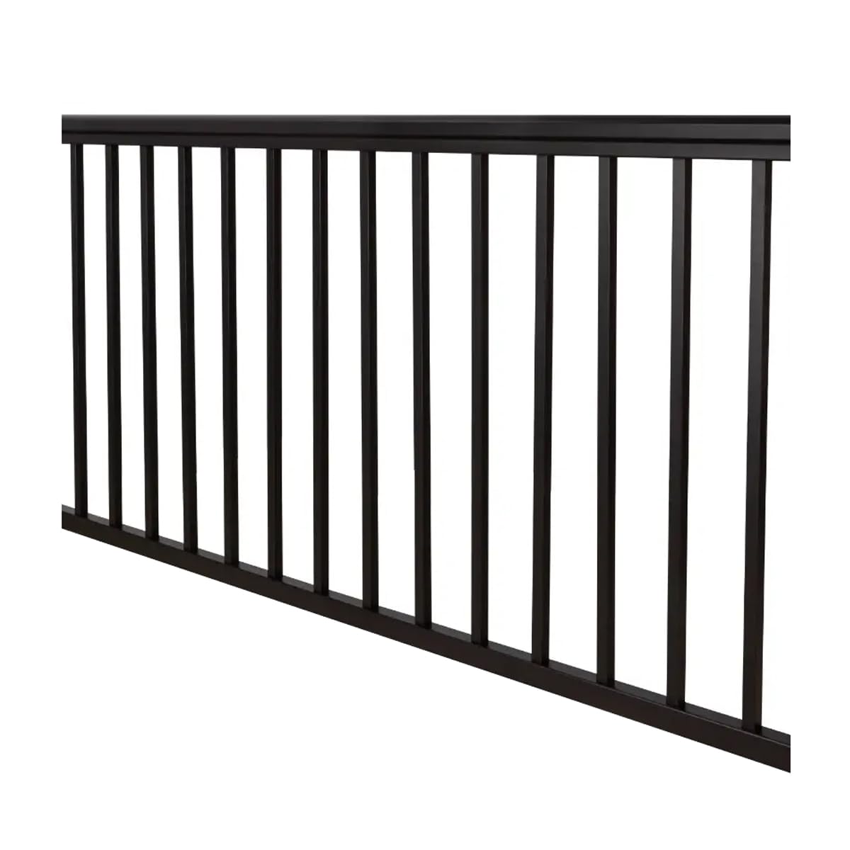 Aluminum Rail and Baluster Kit Textured Black 36 x 72 Inch U54966
