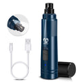 Dog Nail Grinder with LED Light 2-Speed Electric Pet Nail Trimmer Dark Blue P20676