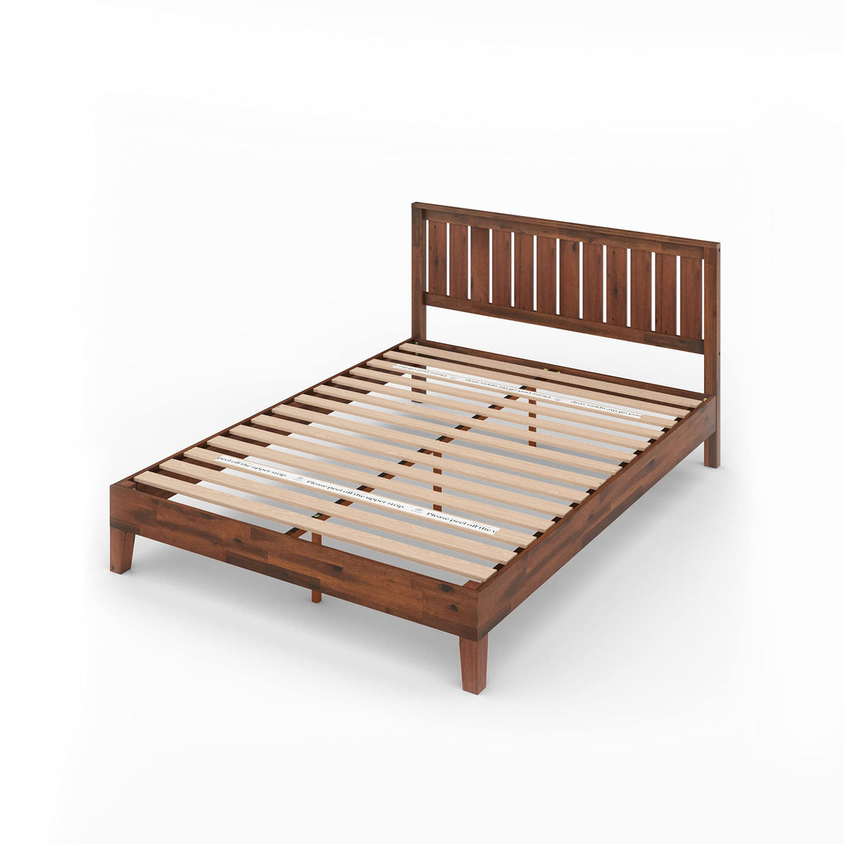 Queen Wood Platform Bed Frame with Headboard Q81822