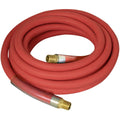 3/4" x 100' Industrial Rubber Water Hose Assembly with Male x Female Garden Hose Thread Fittings, Black W55794