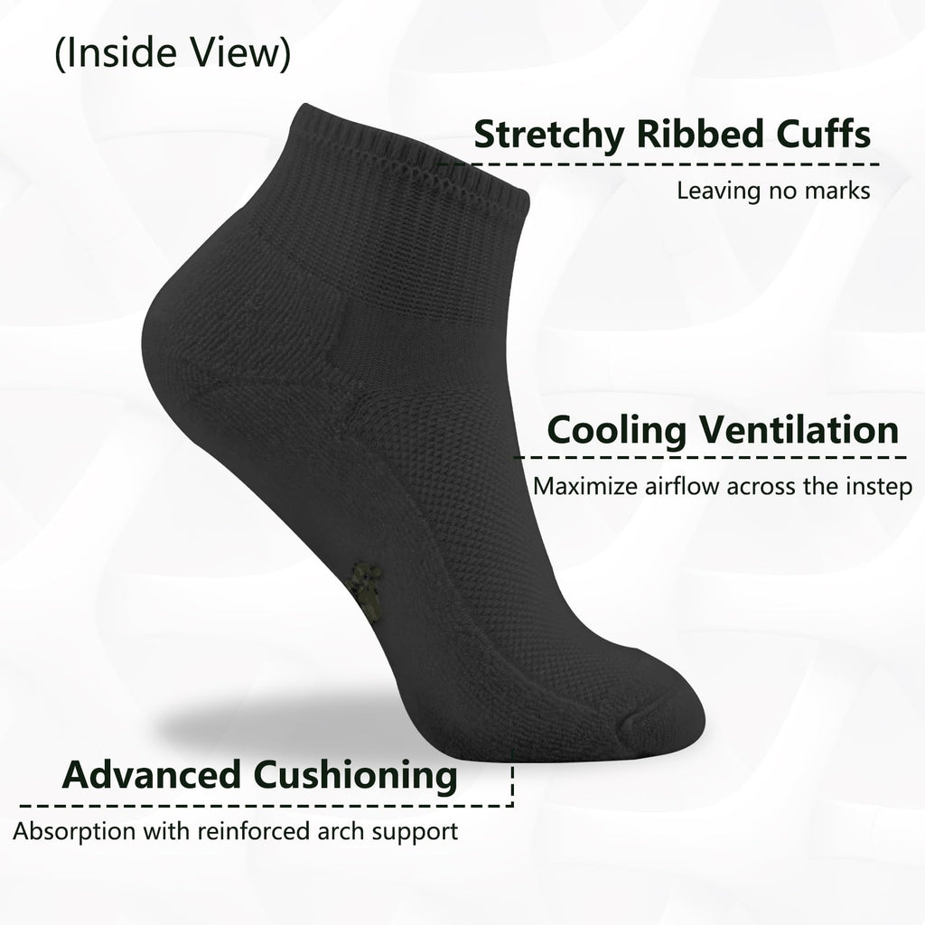 Bamboo Viscose Ankle Socks 6 Pairs B901