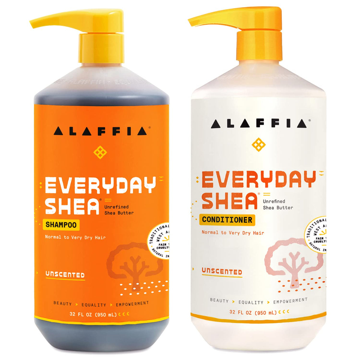 Unscented Shea Shampoo & Conditioner Set 32 Oz H2414