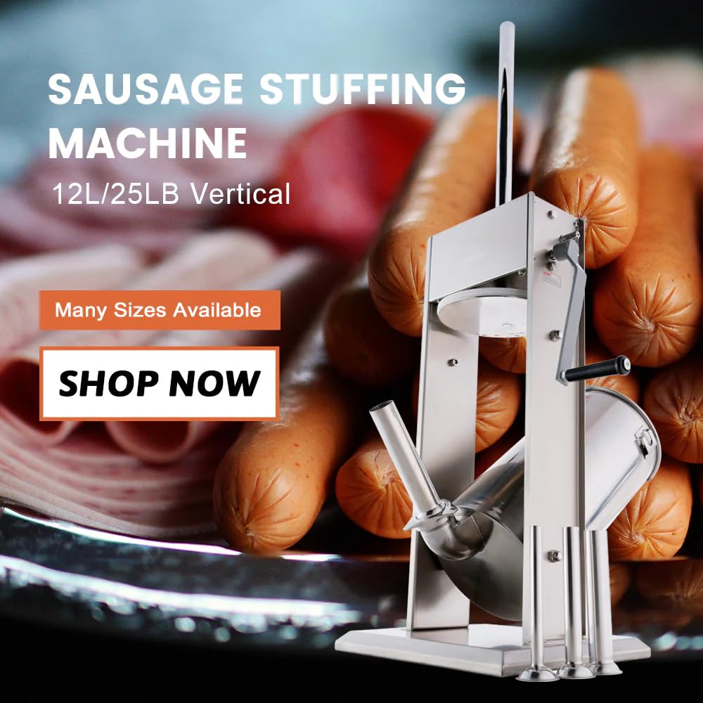 25 Lb Stainless Steel Vertical Sausage Stuffer W13463