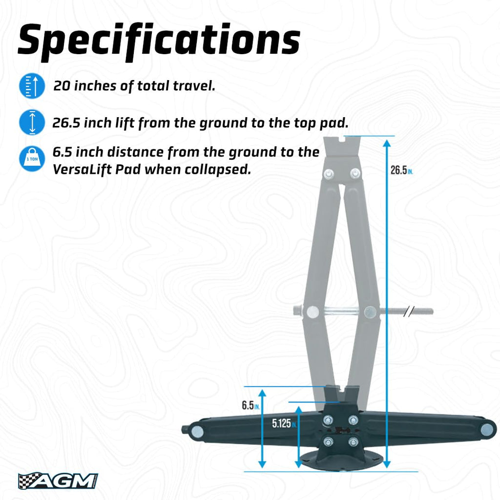 Scissor Jack 2,000 lb D5160