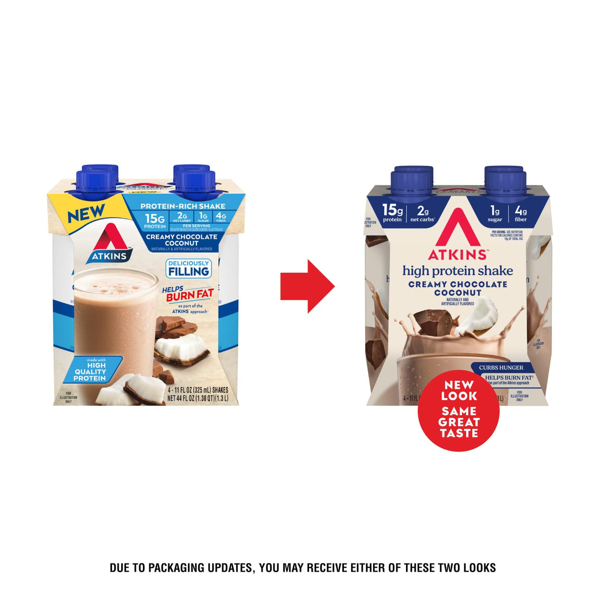 Creamy Chocolate Coconut Protein Shake, 15g Protein, 12 Count K606115