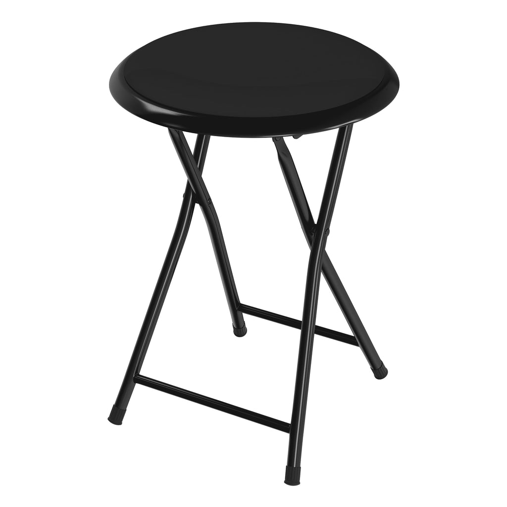 Black 18 Inch Portable Folding Stool W181