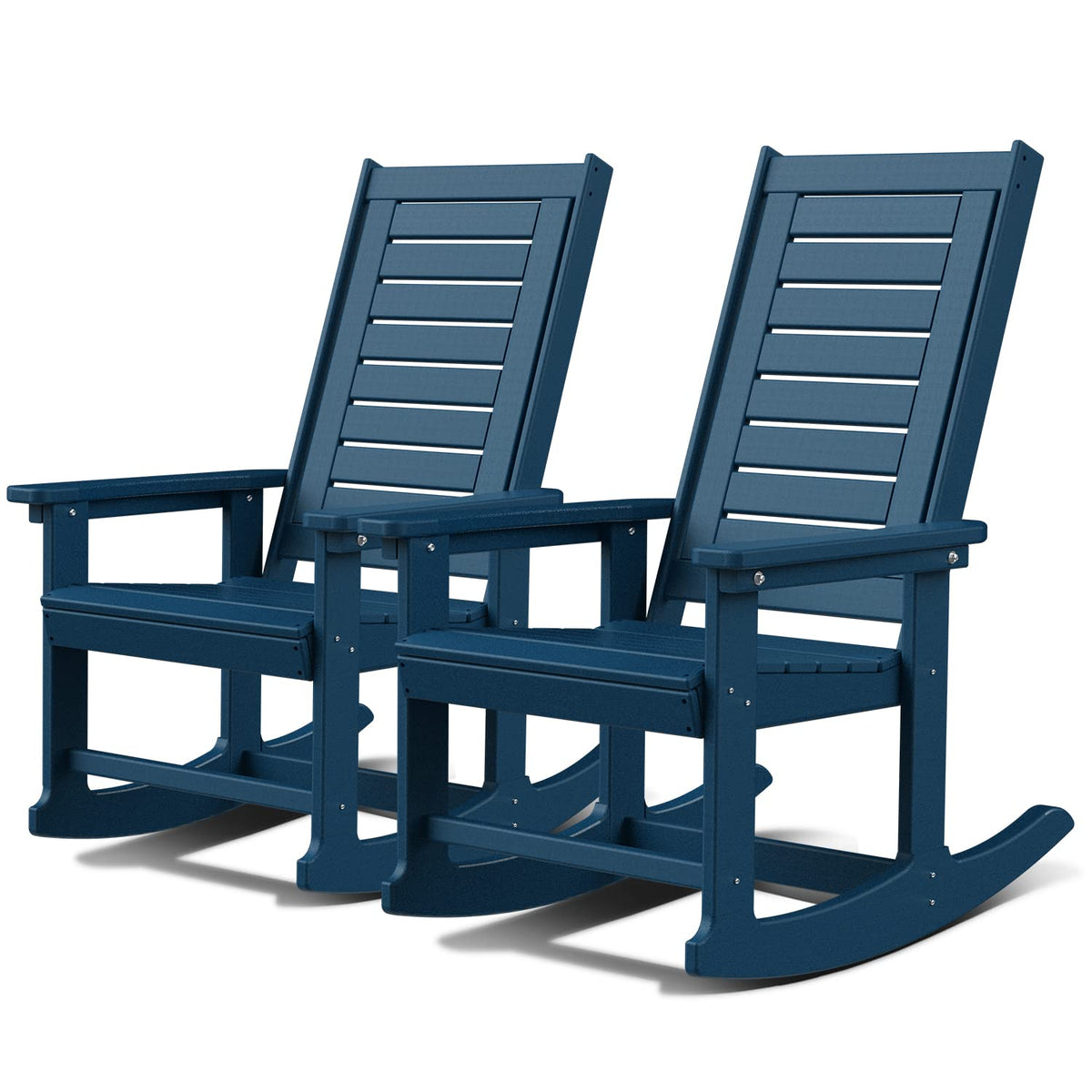 Oversized Outdoor Rocking Chairs Set of 2 Blue T48784
