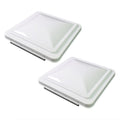 14 Inch RV Roof Vent Cover White 2-Pack Q534