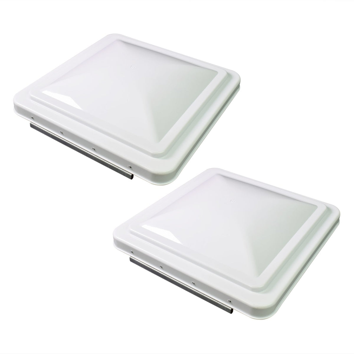 14 Inch RV Roof Vent Cover White 2-Pack Q534