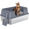 XL Stainless Steel Cat Litter Box L366