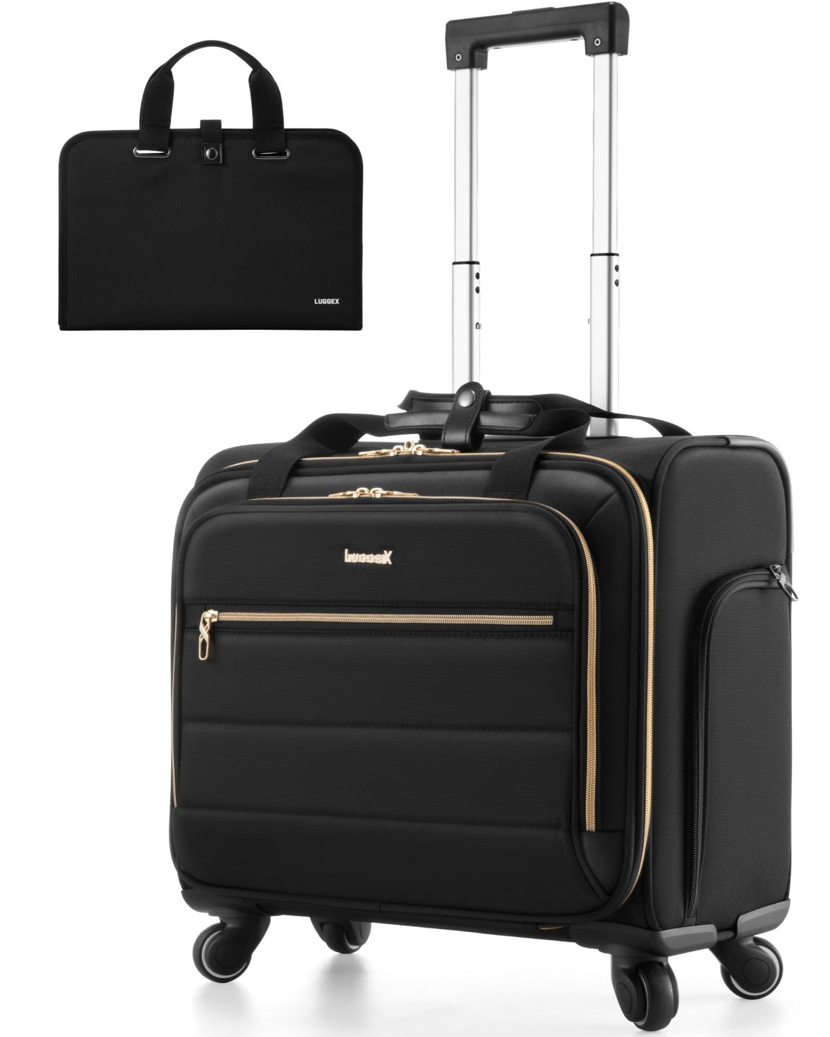 Black Rolling Laptop Bag V29235