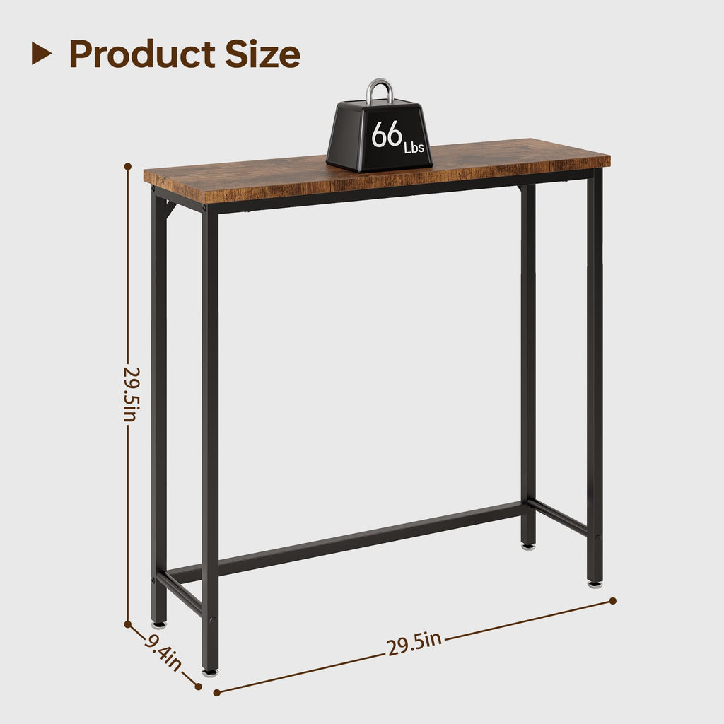 Brown Narrow Console Table B908