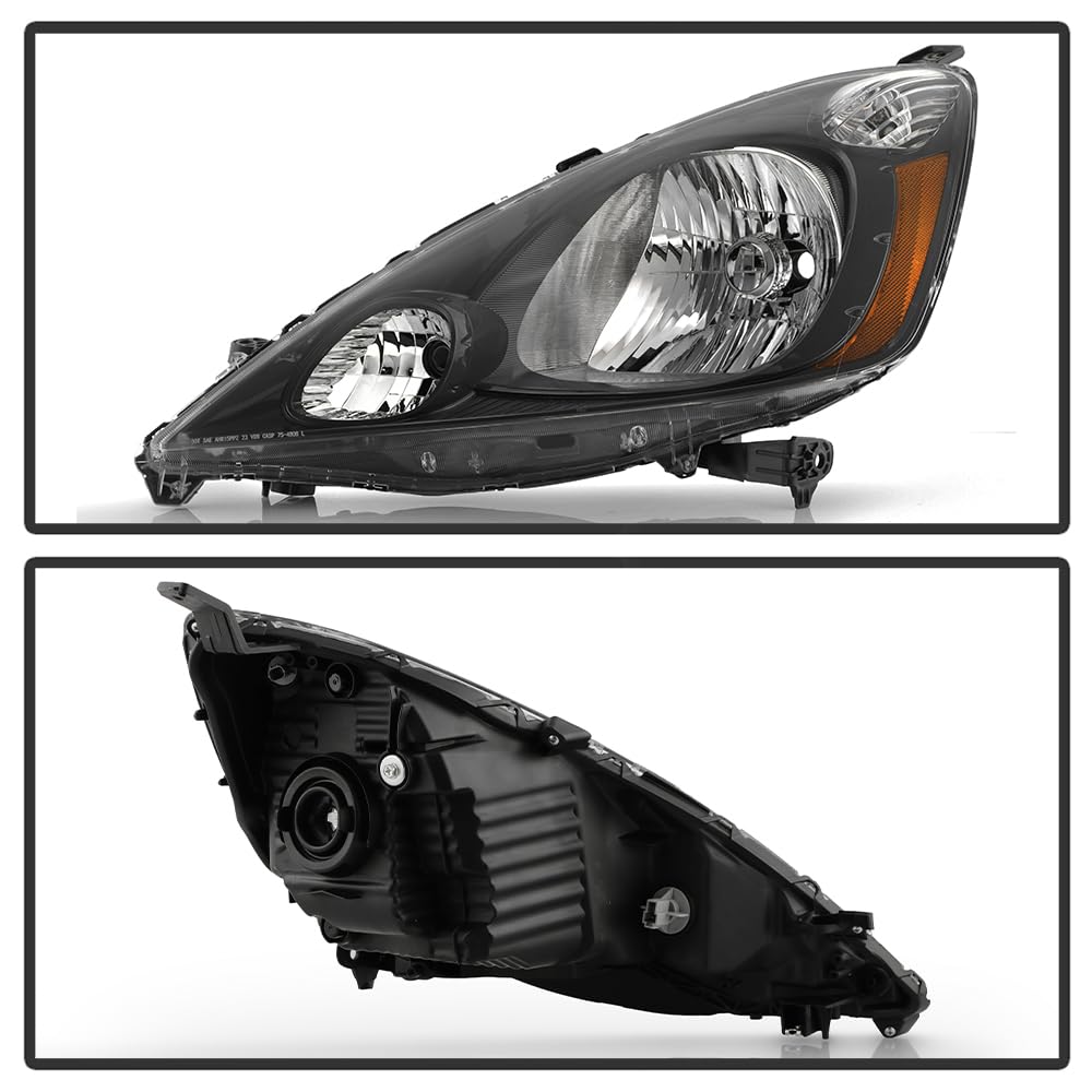 Grey Housing Headlights Pair Set Driver & Passenger Side R364