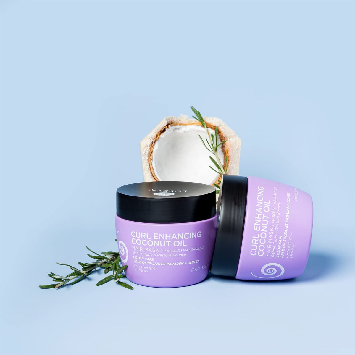 Coconut Oil Shampoo & Conditioner Set and Leave in Conditioner and Curly Hair Mask C861182