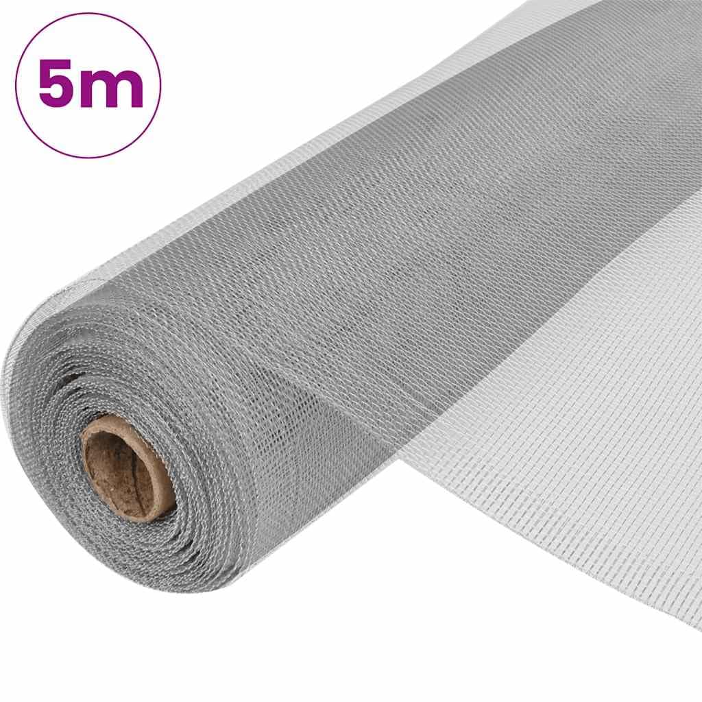 Aluminum Mesh Screen 39.4x196.9 Inch Silver G875