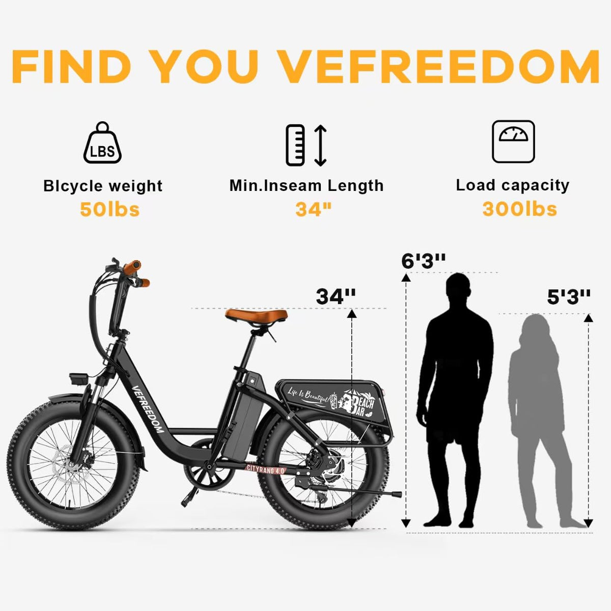 1500W Peak 48V 20Ah Electric Bike N2597