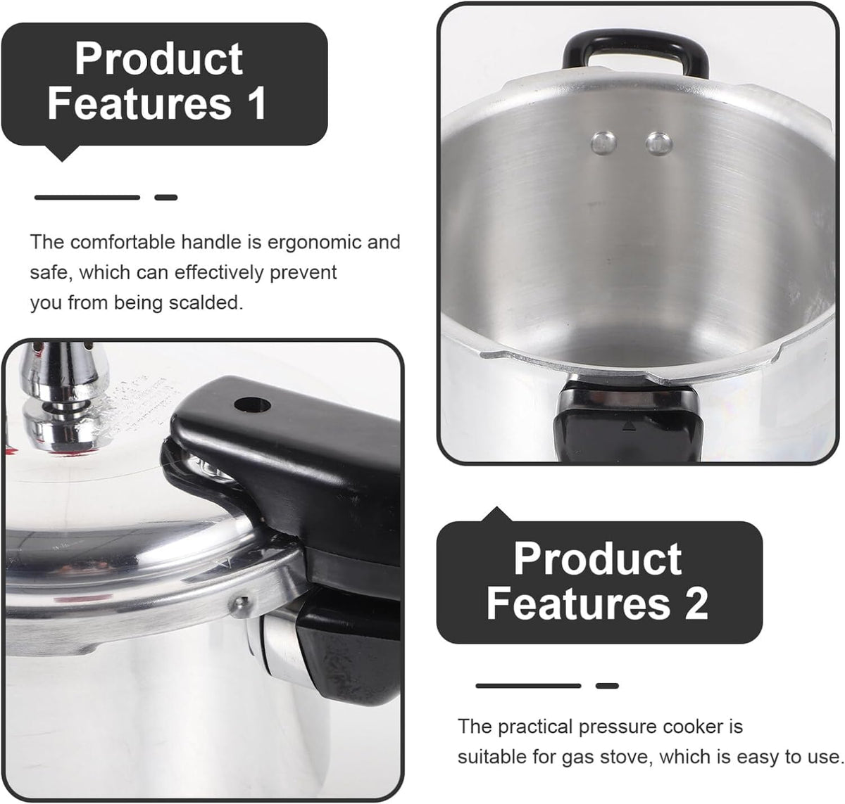 2L Aluminum Pressure Cooker B122