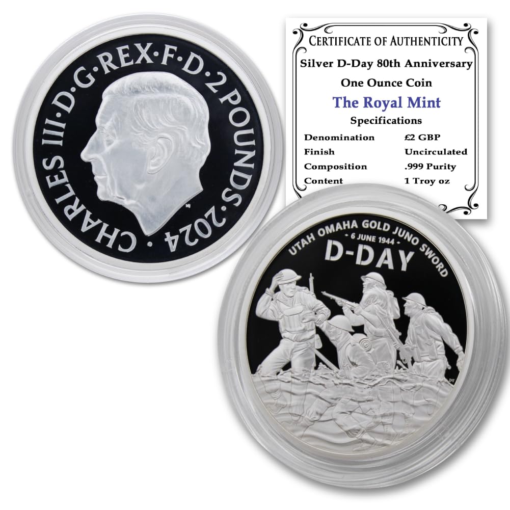1 oz Silver D-Day 80th Anniversary Coin L781