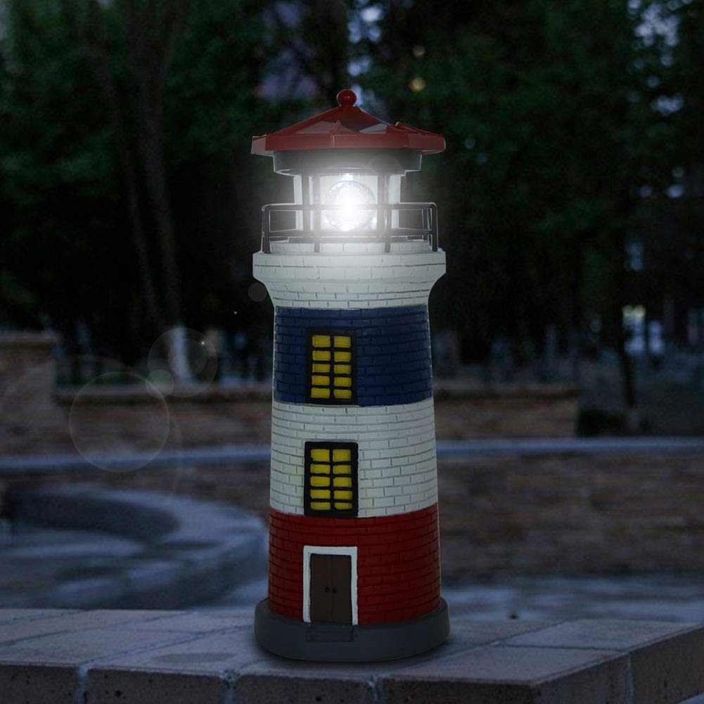 Solar Lighthouse Statue Outdoor Light A963386
