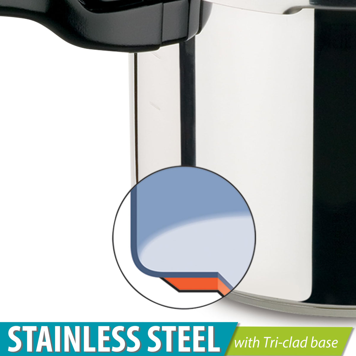 6-Quart Stainless Steel Pressure Cooker F79455