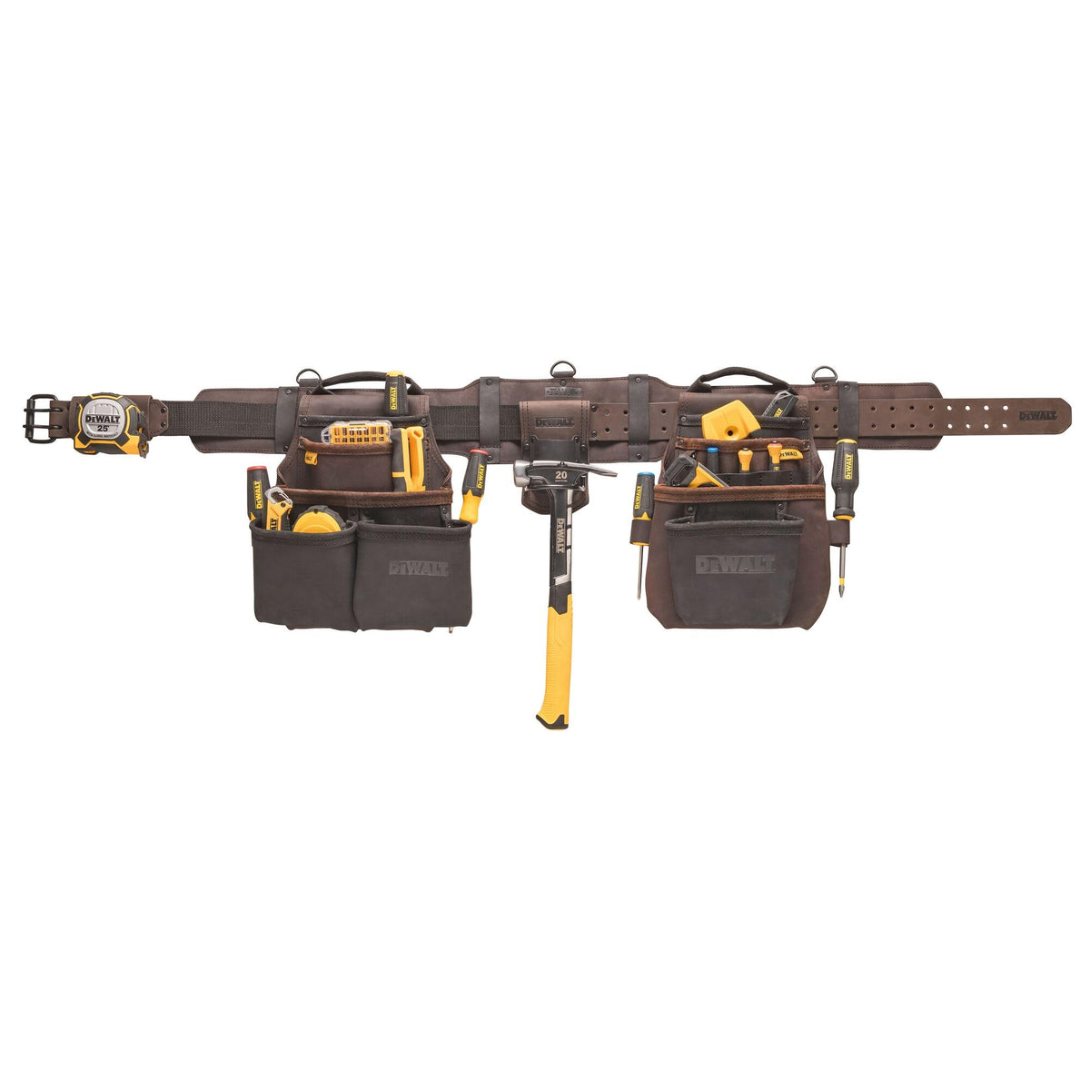 Leather Tool Belt Organizer with 18 Pockets Q675767