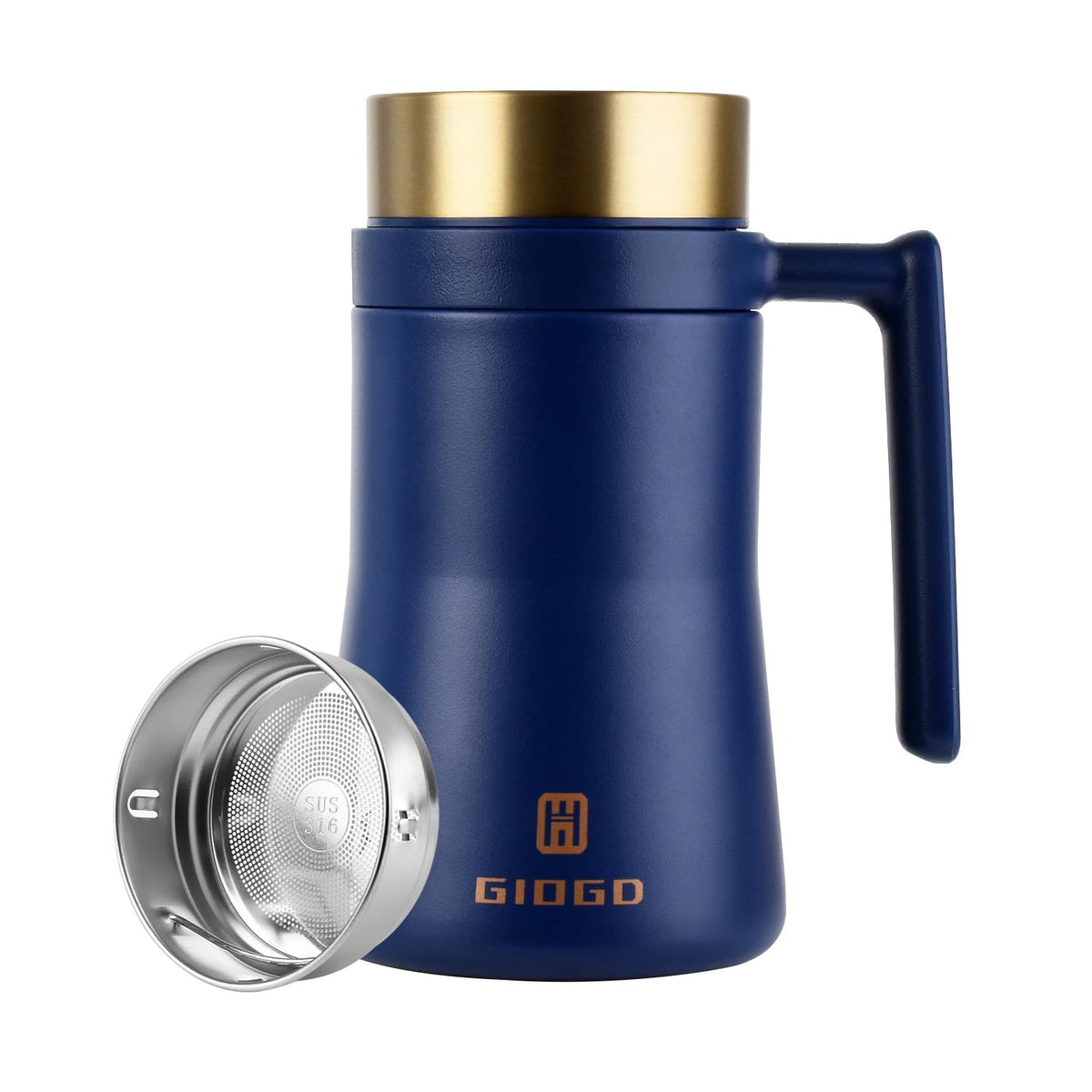 16 oz Insulated Coffee Mug with Handle X407409