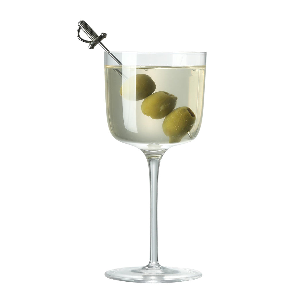 Hand Blown Martini Glasses Set of 6 O395116