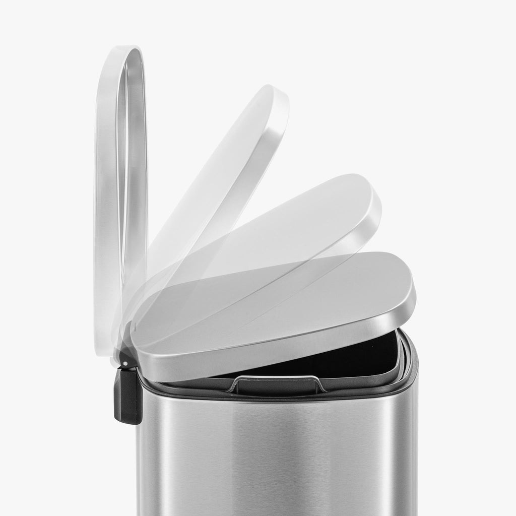 50L Stainless Steel Step-On Kitchen Trash Can C351