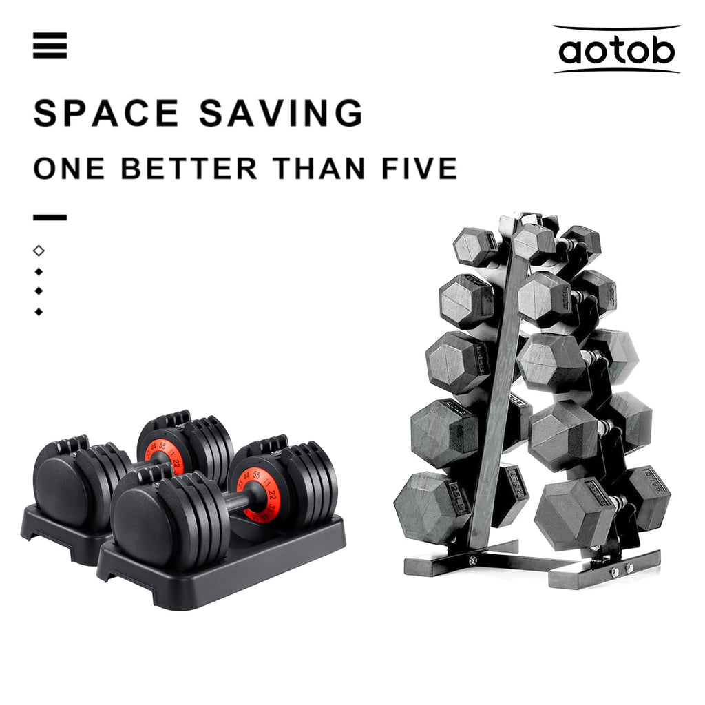 Adjustable Dumbbell Set 25/55 Lbs (Pair) H25083