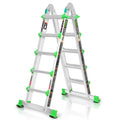 5 Step 17 Ft Anti-Slip Aluminum Folding Ladder X4120