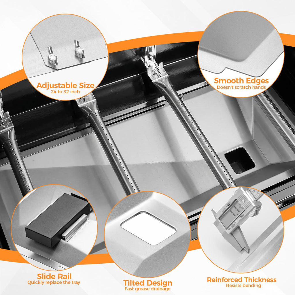 Adjustable Universal Grease Tray with Catch Pan M381633