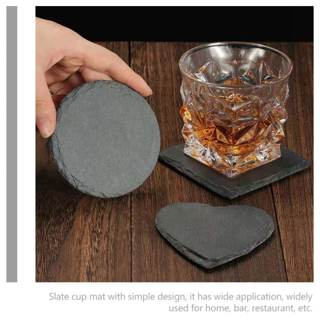 Natural Stone Cup Coaster Set with Non Slip Bottom G380456