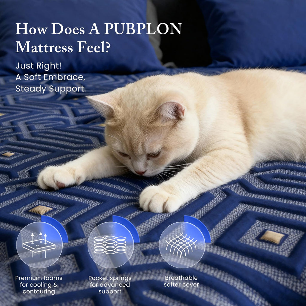 Medium Firm 12 Inch Full Mattress with Gel Memory Foam and Pocket Springs O5741