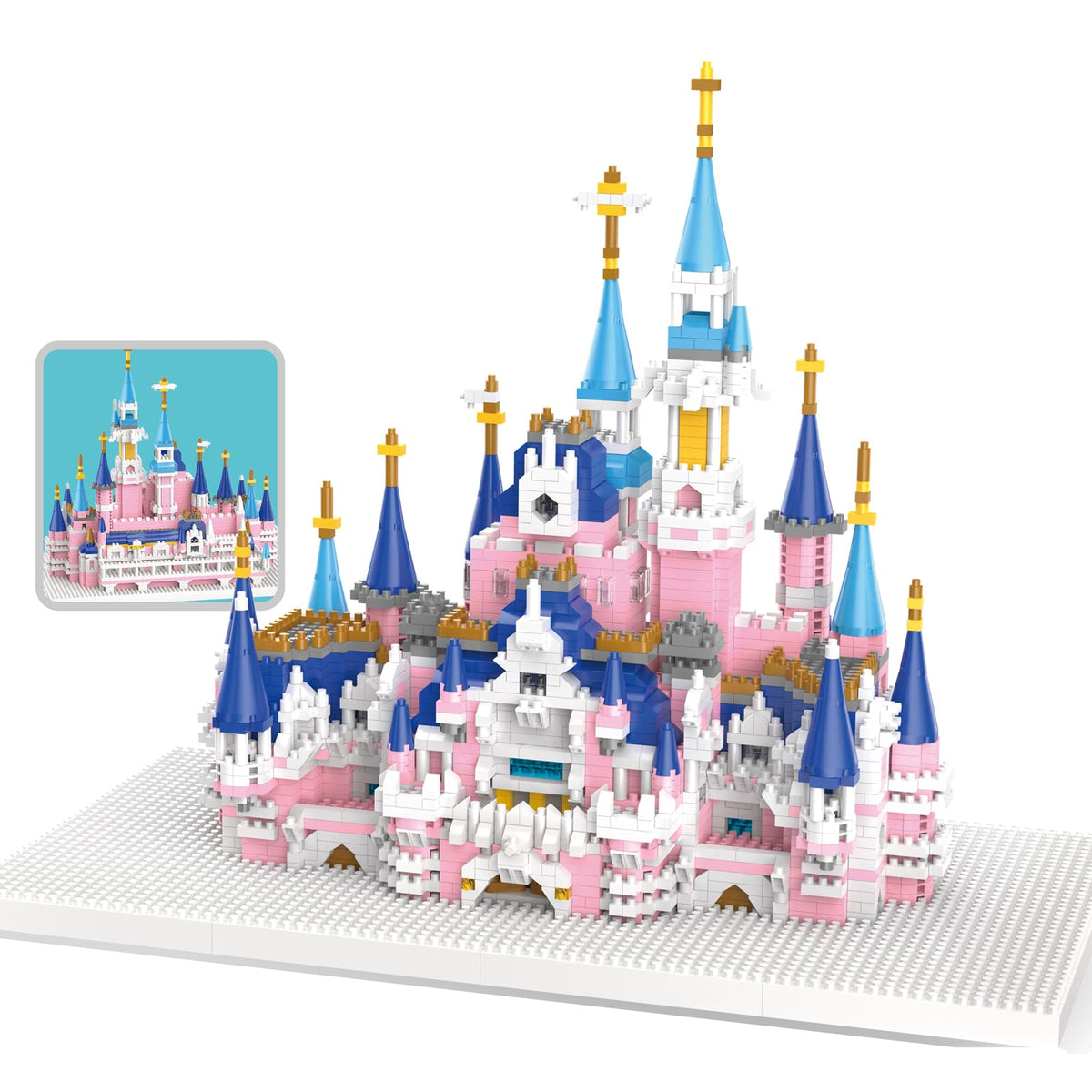 3008 Pcs Castle Architecture Mini Building Blocks Set E507