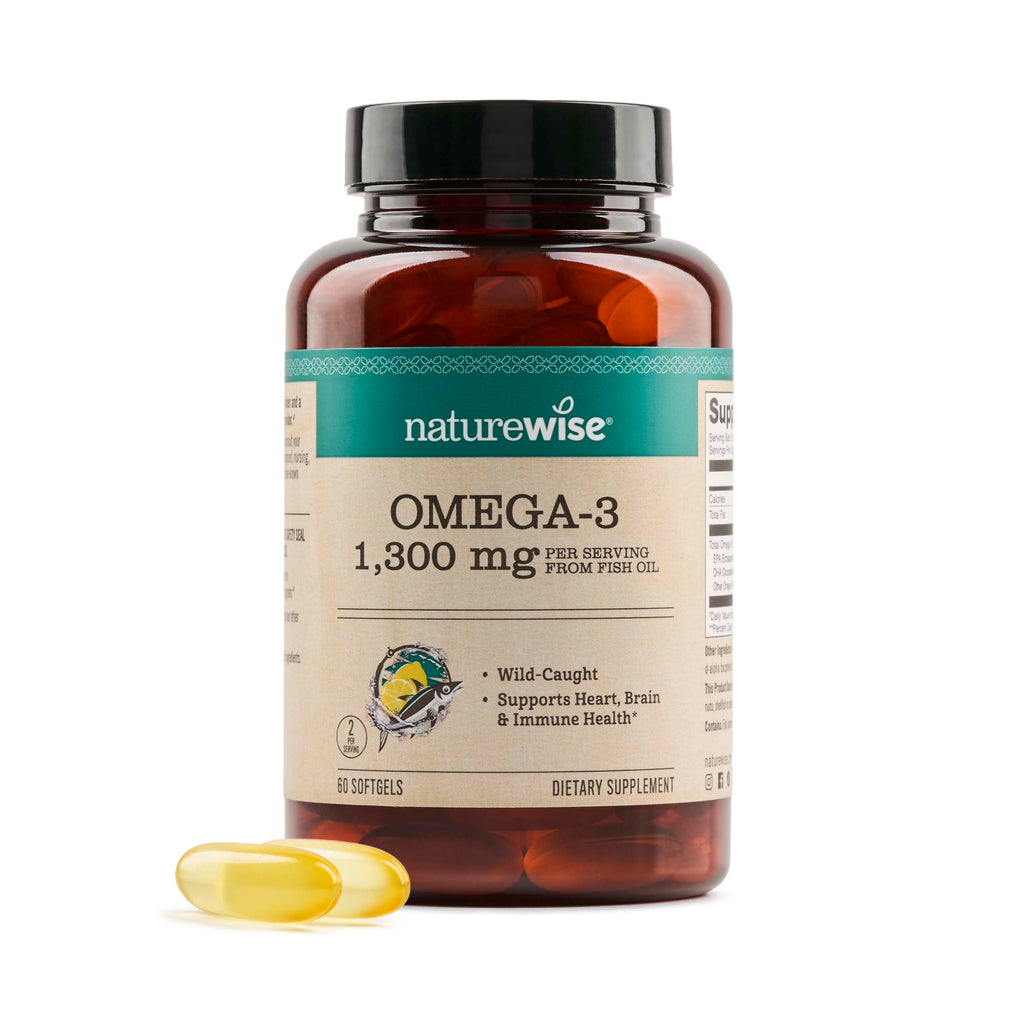Omega 3 Fish Oil 2200 mg Lemon Flavor 60 Softgels M96182