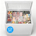 10.0 Cubic Feet White Chest Freezer with 3 Removable Baskets A8002