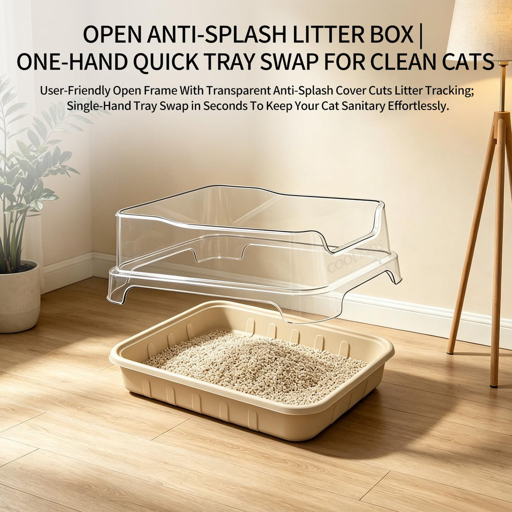 1+5 Pack Disposable Litter Boxes for Cats V7458