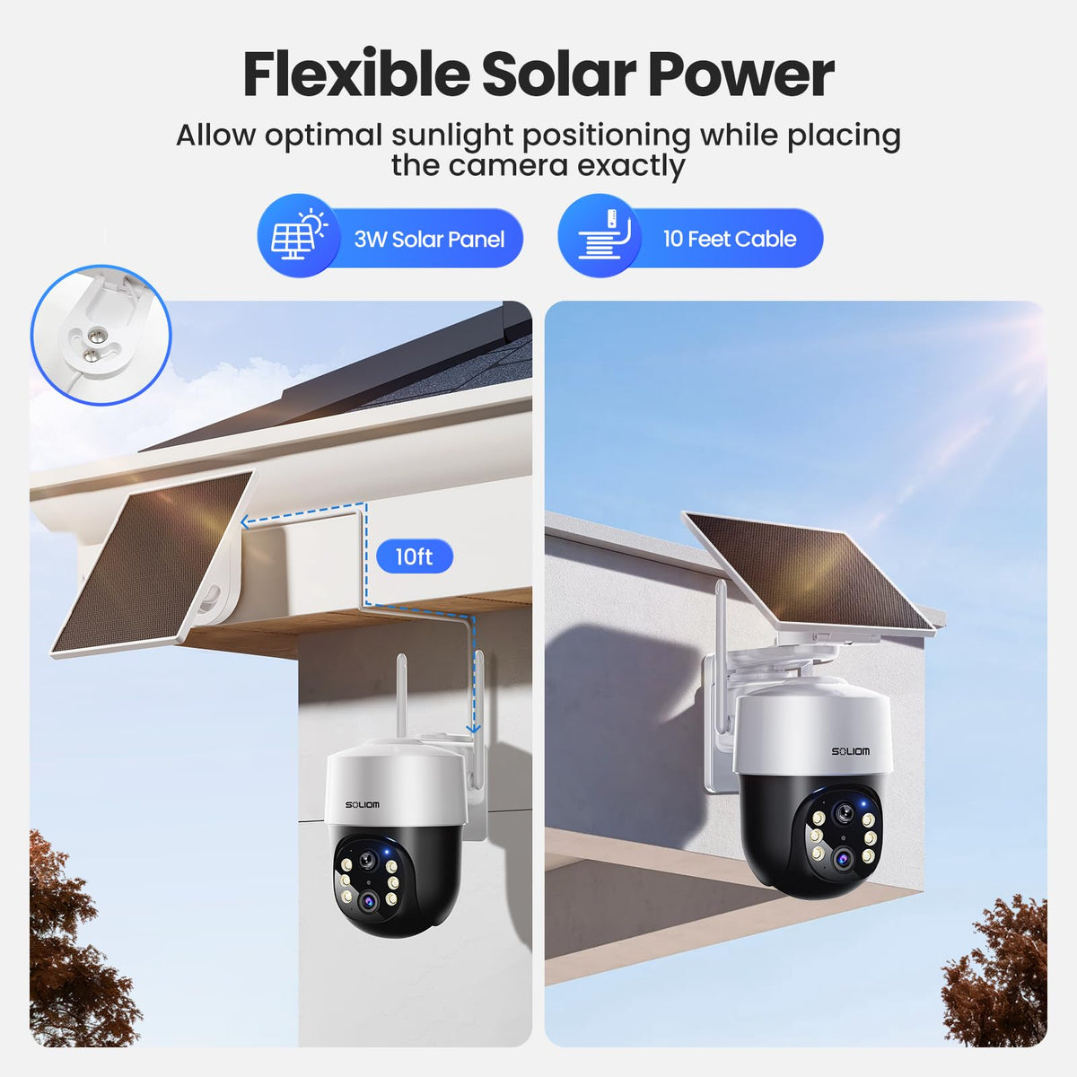 4K Solar Security Cameras Wireless Outdoor System 4-Cam Kit V2469