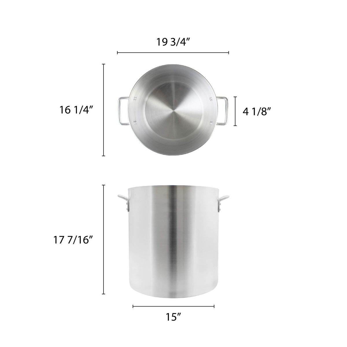 60 quart Aluminum stock pot R150966