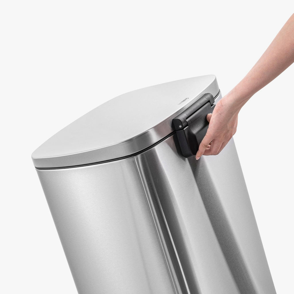 50L Stainless Steel Step-On Kitchen Trash Can C351