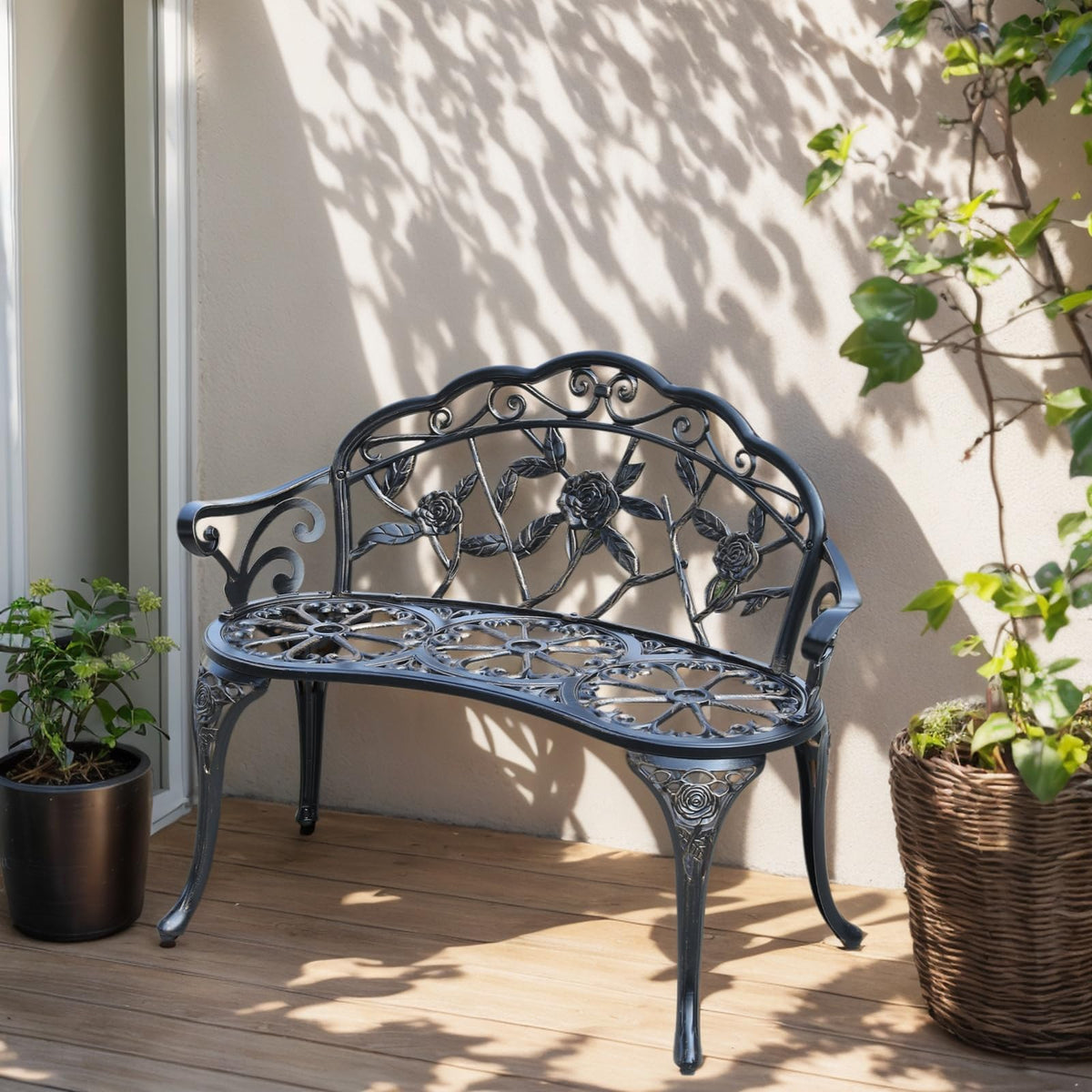Cast Aluminium Outdoor Bench L677