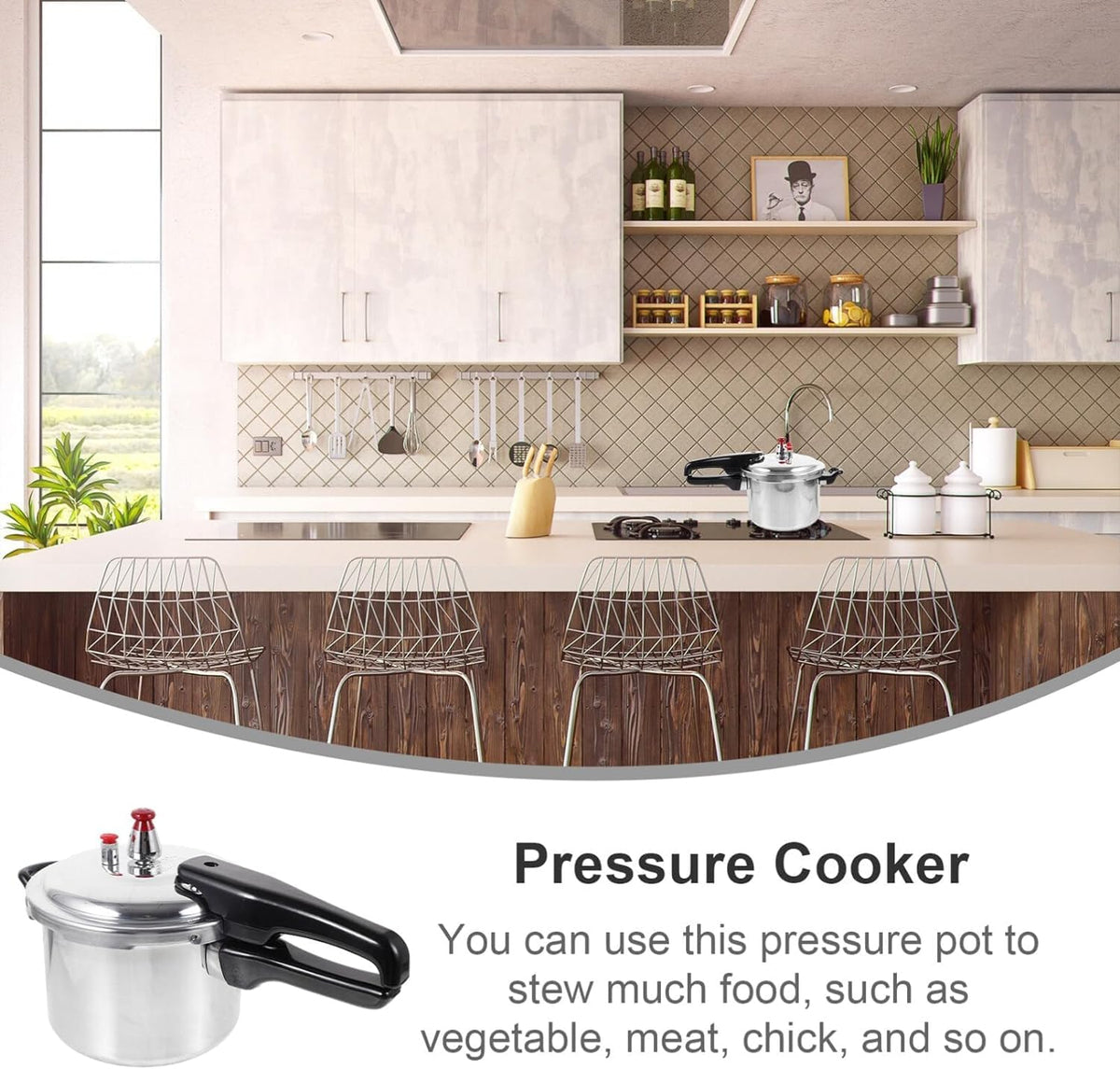 2L Aluminum Pressure Cooker B122