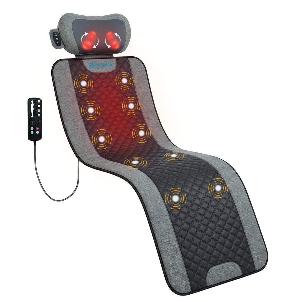 Full Body Vibration Massage Mat with Shiatsu Neck Pillow D27729